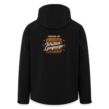 Altes Mesopotamien, Sumerisches - Recycelte Männer Softshell-Jacke von Stanley/Stella - Schwarz - Hinten - AI Model Male 185 light (185cm)