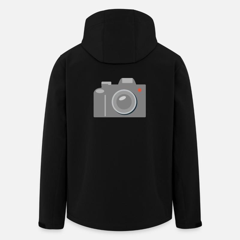 Kamera Icon Grafik Grau - Recycelte Männer Softshell-Jacke von Stanley/Stella - Schwarz