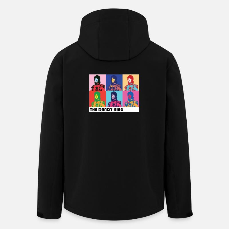 Dandy King Pop Art Portrait - Men’s Recycled Softshell Jacket by Stanley/Stella - black
