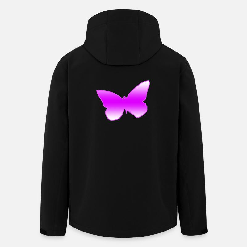 Schmetterling - Recycelte Männer Softshell-Jacke von Stanley/Stella - Schwarz