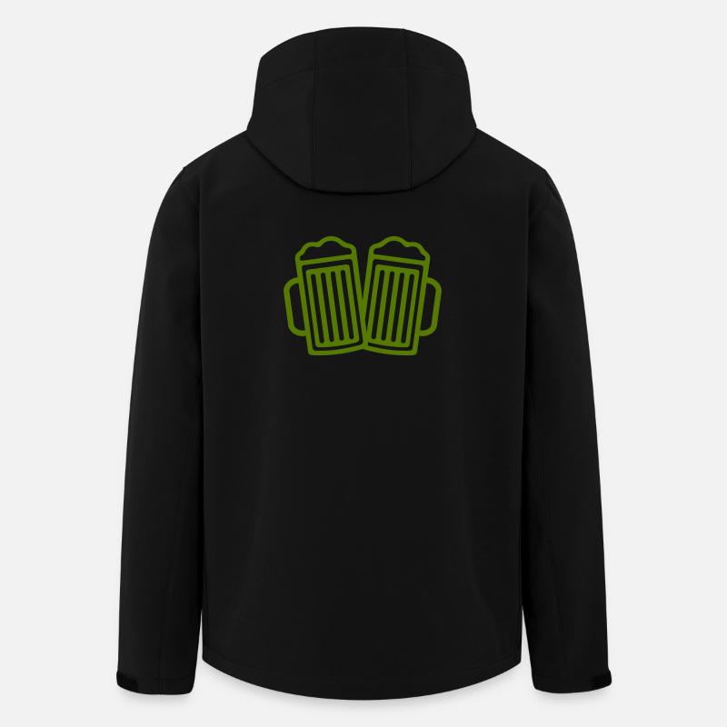 Ringing beer mugs - Men’s Recycled Softshell Jacket by Stanley/Stella - black