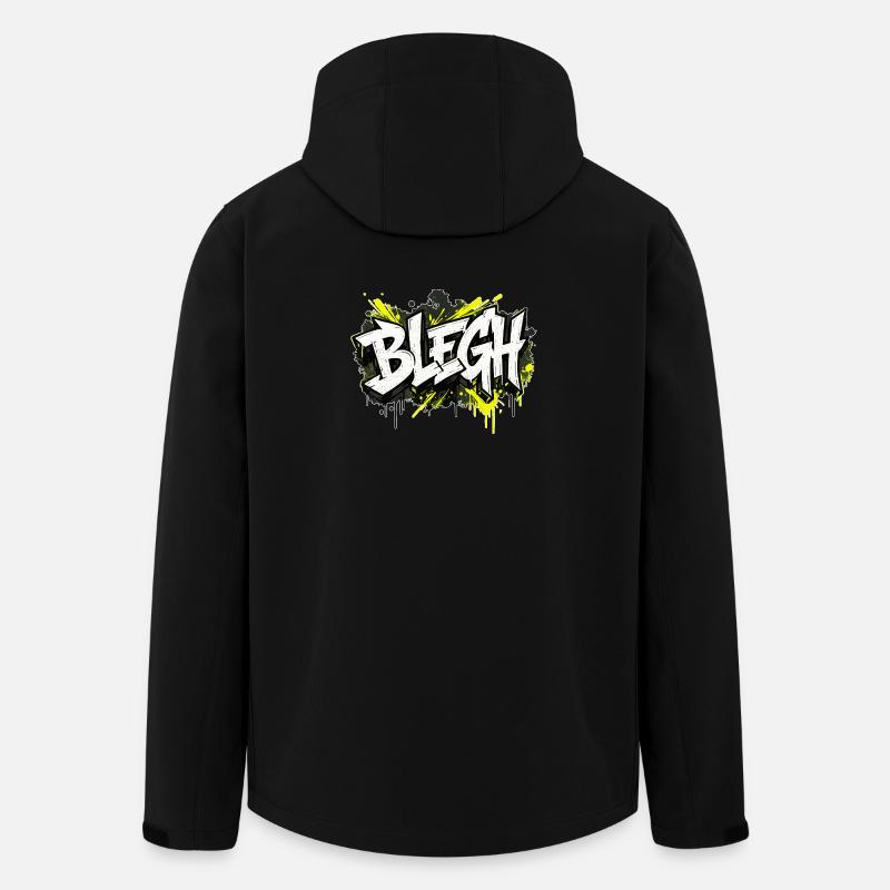 Blegh Graffiti Style - Men’s Recycled Softshell Jacket by Stanley/Stella - black