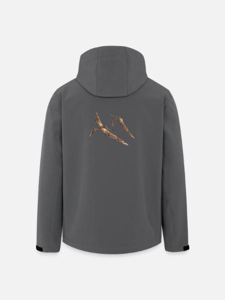 Ptérosaure Zhenyuanopterus - Veste softshell homme en polyester recyclé Stanley/Stella - noir