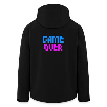 Game Over - Recycelte Männer Softshell-Jacke von Stanley/Stella - Schwarz - Hinten - AI Model Male 185 light (185cm)
