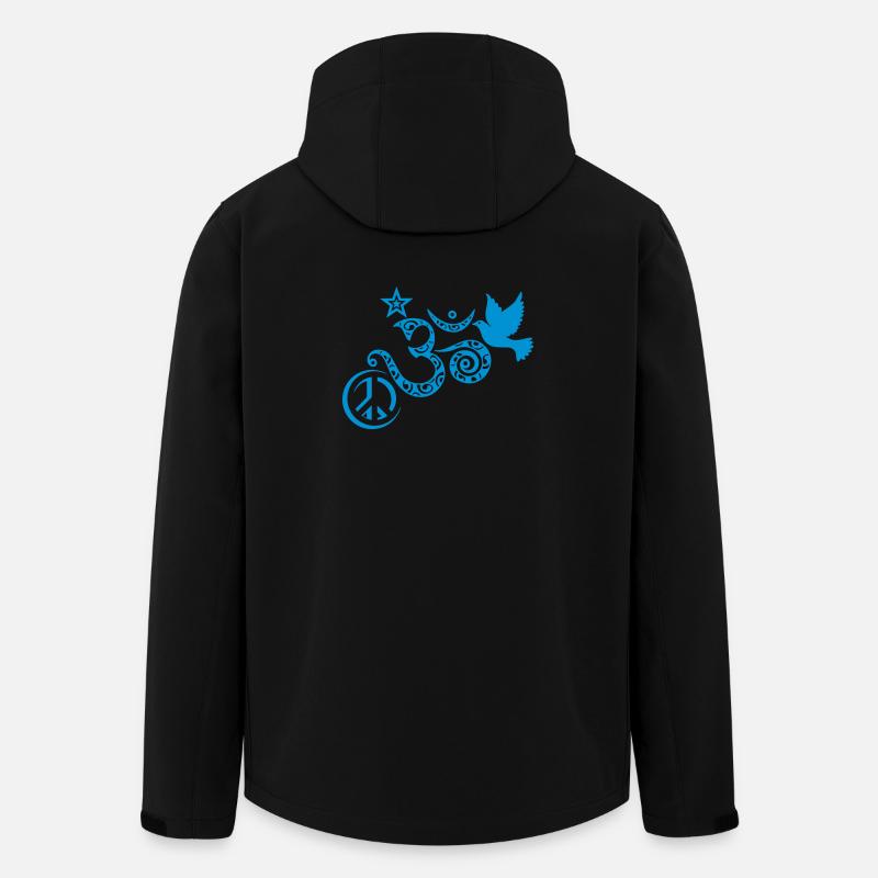 Om peaceful - Veste softshell homme en polyester recyclé Stanley/Stella - noir