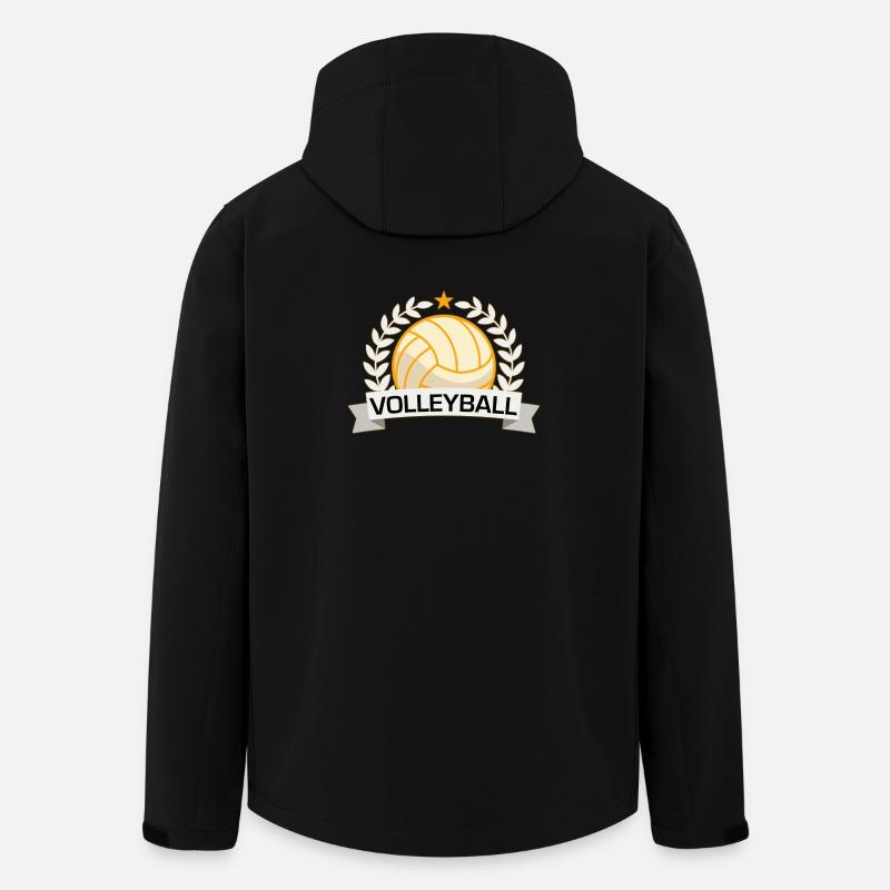 Volleyball Sieg-Abzeichen - Recycelte Männer Softshell-Jacke von Stanley/Stella - Schwarz