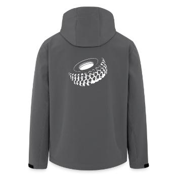 strongman symbol tire present Reifen tractor icon - Recycelte Männer Softshell-Jacke von Stanley/Stella - Anthrazit - Hinten - AI Model Male 185 light (185cm)