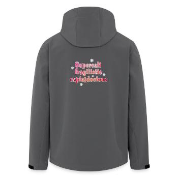Supercalifragilistic - Veste softshell homme en polyester recyclé Stanley/Stella - charbon - Dos - AI Model Male 185 light (185cm)