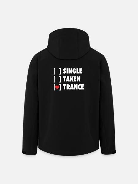 Single Taken Trance - Funny Shirt - Men’s Recycled Softshell Jacket by Stanley/Stella - black