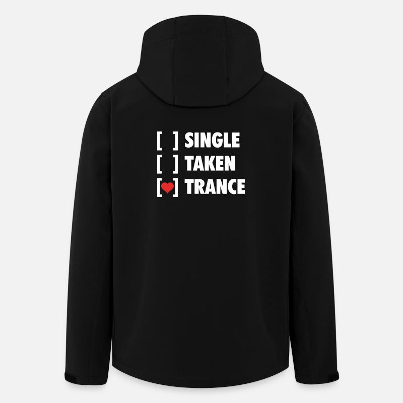 Single Taken Trance - Funny Shirt - Men’s Recycled Softshell Jacket by Stanley/Stella - black