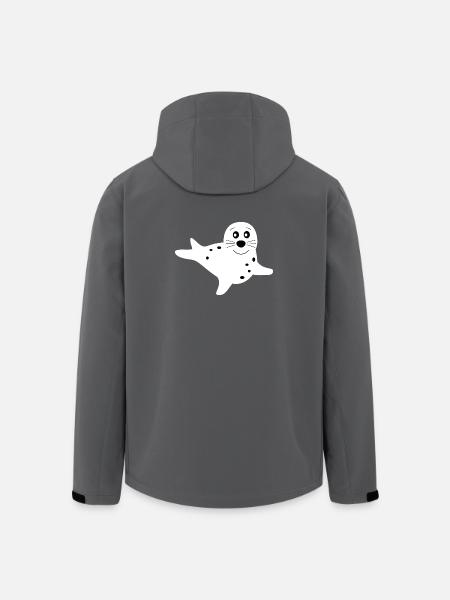 sæl hvide sæler sæler dyr - Stanley/Stella herre softshelljakke i genanvendt polyester - sort