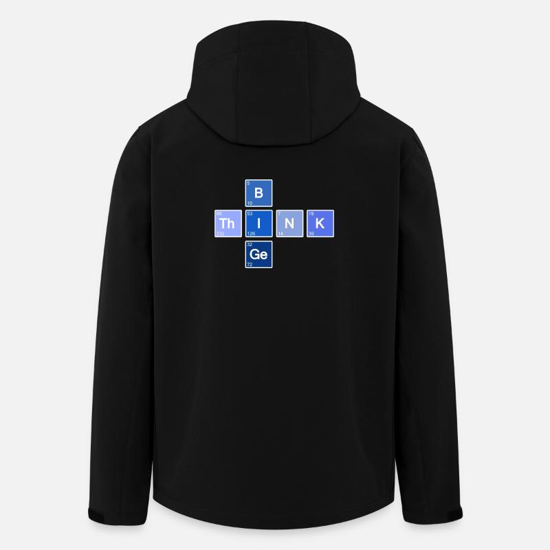 Think Big (Blau) - Recycelte Männer Softshell-Jacke von Stanley/Stella - Schwarz
