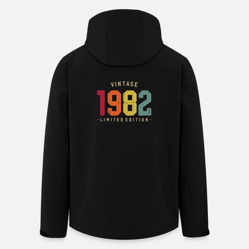 Millésime 1982 Edition Limitée - Veste softshell homme en polyester recyclé Stanley/Stella - noir