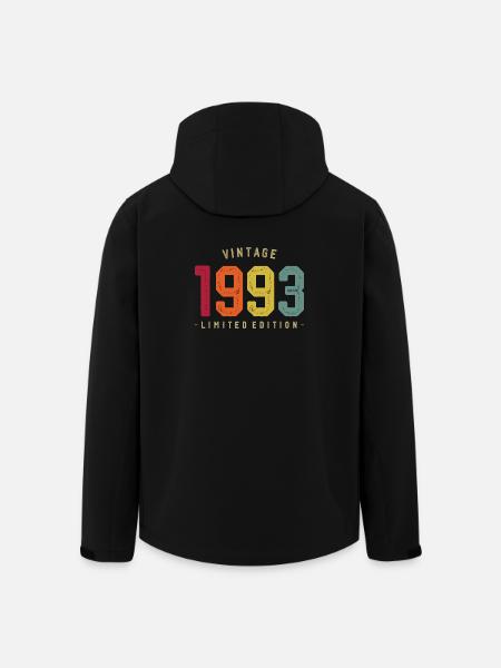 Millésime 1993 Edition Limitée - Veste softshell homme en polyester recyclé Stanley/Stella - noir