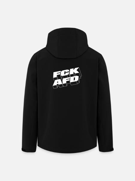 FCKAFD - Recycelte Männer Softshell-Jacke von Stanley/Stella - Schwarz