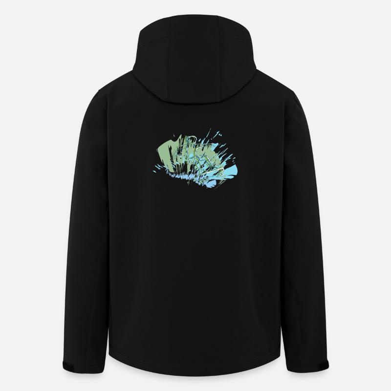 Skater - Recycelte Männer Softshell-Jacke von Stanley/Stella - Schwarz