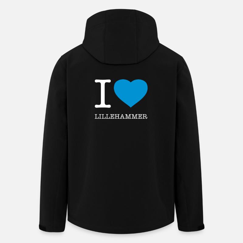 I LOVE LILLEHAMMER - Men’s Recycled Softshell Jacket by Stanley/Stella - black