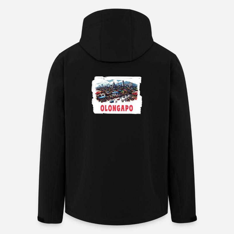 Olongapo ville Philippines vacances skyline - Veste softshell homme en polyester recyclé Stanley/Stella - noir