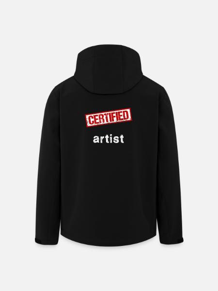 Artist - Men’s Recycled Softshell Jacket by Stanley/Stella - black