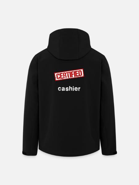 Caissier - Veste softshell homme en polyester recyclé Stanley/Stella - noir