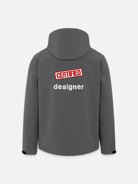 Designer - Men’s Recycled Softshell Jacket by Stanley/Stella - black