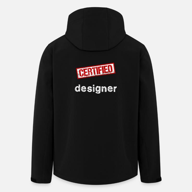 Designer - Men’s Recycled Softshell Jacket by Stanley/Stella - black