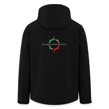 Navigare Nesesse Est - Veste softshell homme en polyester recyclé Stanley/Stella - noir - Dos - AI Model Male 185 light (185cm)
