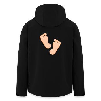 Foot Feet Foot Care Podiatry - Men’s Recycled Softshell Jacket by Stanley/Stella - black - Back - AI Model Male 185 light (185cm)