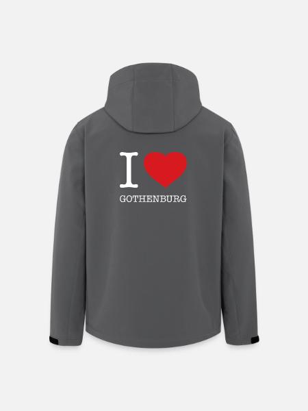 I LOVE GOTHENBURG - Men’s Recycled Softshell Jacket by Stanley/Stella - black