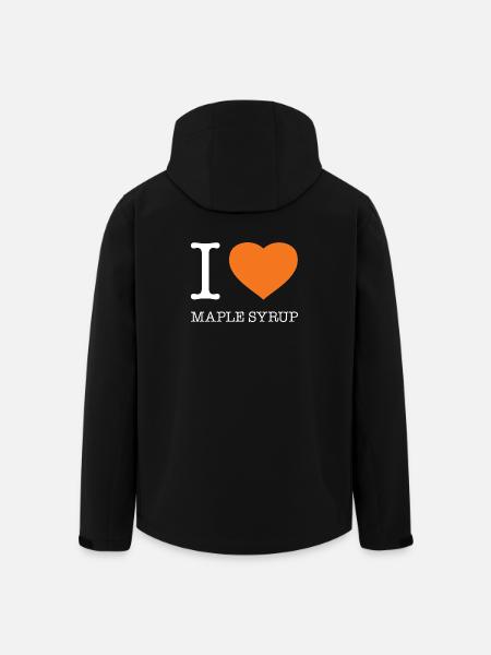 I LOVE MAPLE SYRUP - Men’s Recycled Softshell Jacket by Stanley/Stella - black