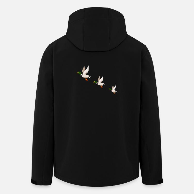 Flying Ducks - Men’s Recycled Softshell Jacket by Stanley/Stella - black