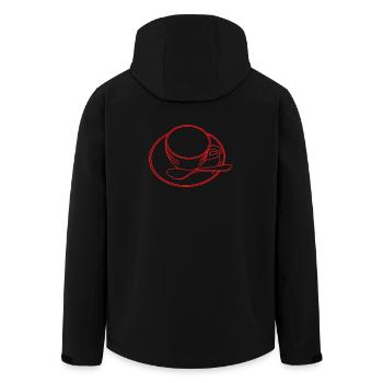 Coffee lovers - Men’s Recycled Softshell Jacket by Stanley/Stella - black - Back - AI Model Male 185 light (185cm)