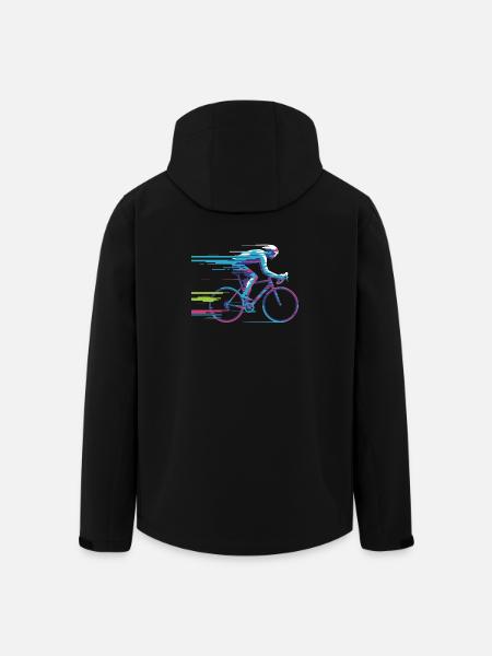 Evolve Your Ride – Glitch Cycling Concept - Men’s Recycled Softshell Jacket by Stanley/Stella - black
