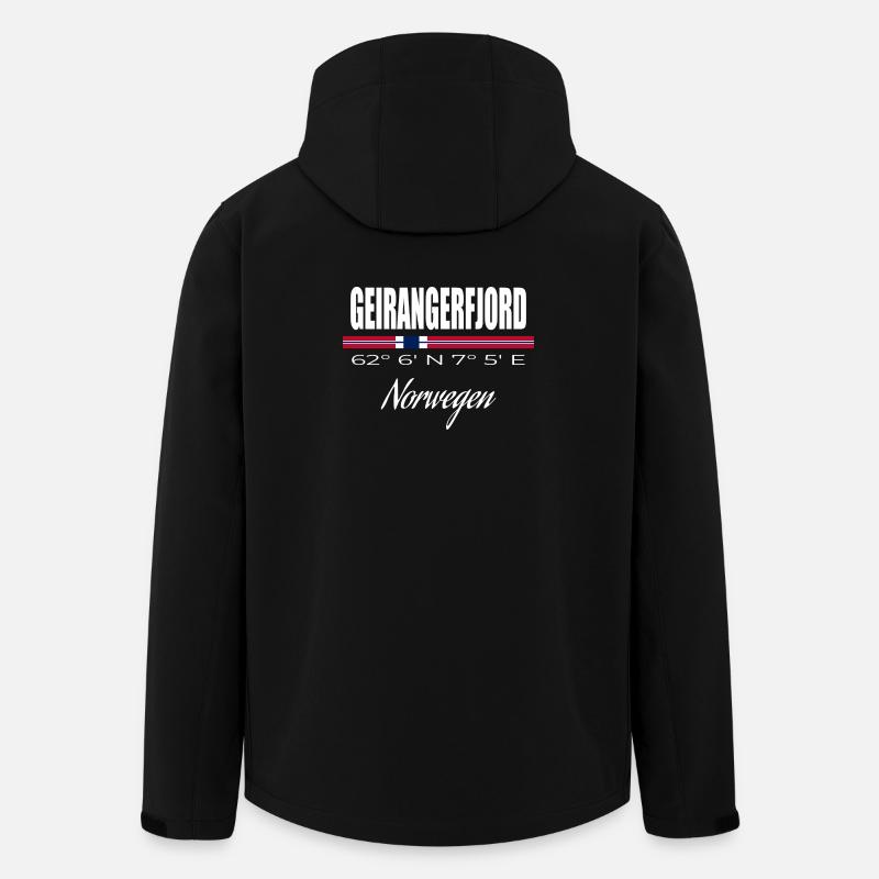 Geirangerfjord - Recycelte Männer Softshell-Jacke von Stanley/Stella - Schwarz