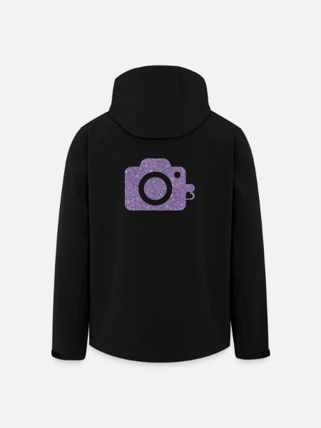 Cam logo design - Recycelte Männer Softshell-Jacke von Stanley/Stella - Schwarz