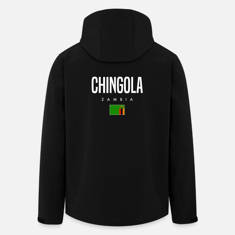 Chingola Sambia - Recycelte Männer Softshell-Jacke von Stanley/Stella - Schwarz