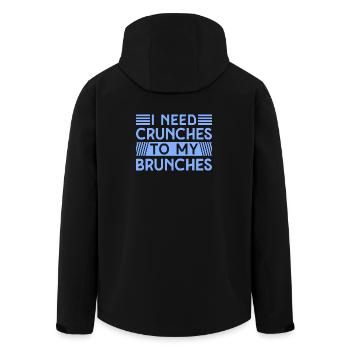 Fitness Motivation Bodybuilder I Need Crunches - Recycelte Männer Softshell-Jacke von Stanley/Stella - Schwarz - Hinten - AI Model Male 185 light (185cm)