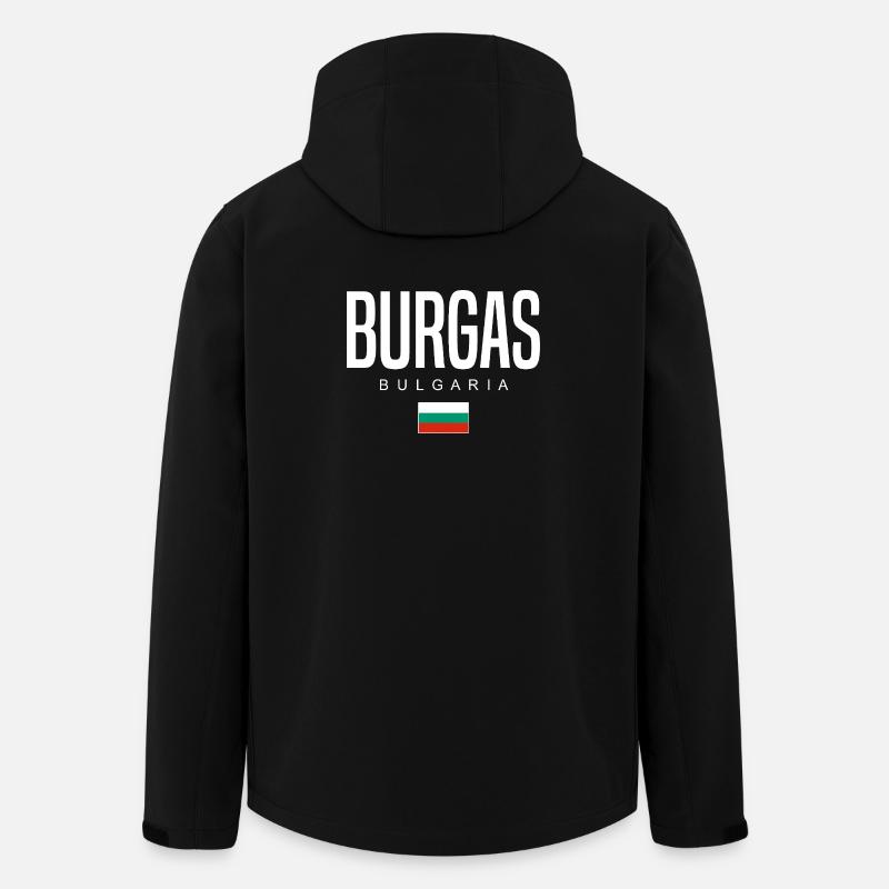 Burgas Bulgaria - Men’s Recycled Softshell Jacket by Stanley/Stella - black