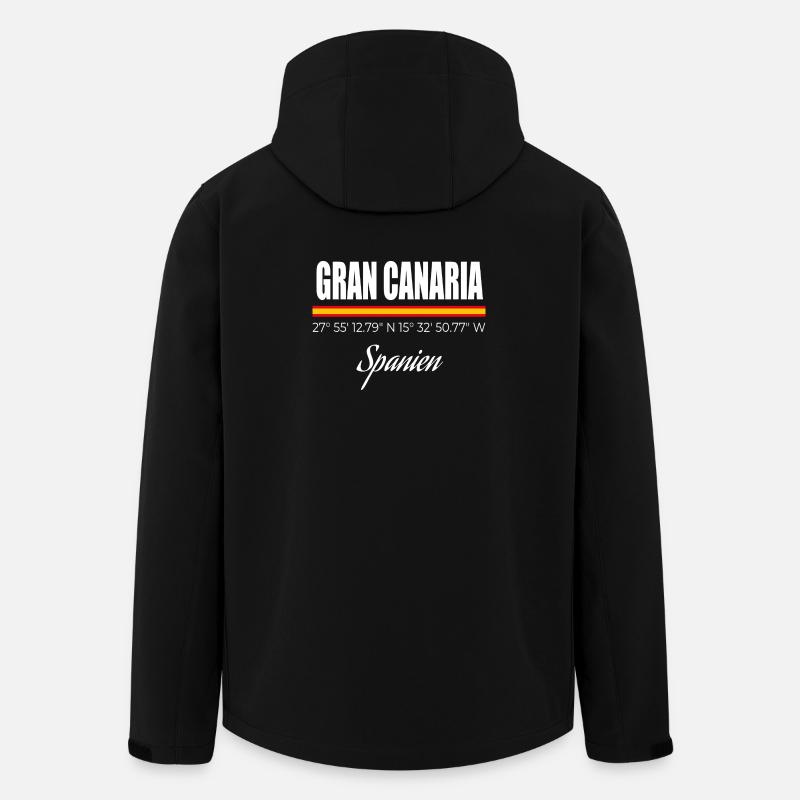 Gran Canaria - Veste softshell homme en polyester recyclé Stanley/Stella - noir
