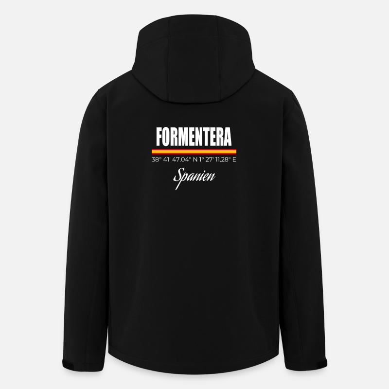 Formentera - Recycelte Männer Softshell-Jacke von Stanley/Stella - Schwarz