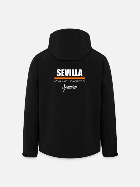 Sevilla - Recycelte Männer Softshell-Jacke von Stanley/Stella - Schwarz