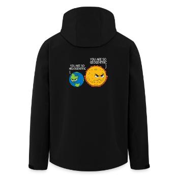Astronomie Universum Erde Sonne Astronom - Recycelte Männer Softshell-Jacke von Stanley/Stella - Schwarz - Hinten - AI Model Male 185 light (185cm)