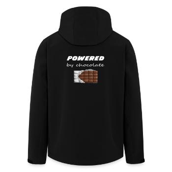 Propulsé par la conception de barres de chocolat au chocolat - Veste softshell homme en polyester recyclé Stanley/Stella - noir - Dos - AI Model Male 185 light (185cm)