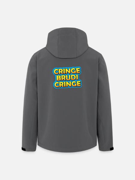 Cring Brudi Cring Graphique néon - Veste softshell homme en polyester recyclé Stanley/Stella - noir