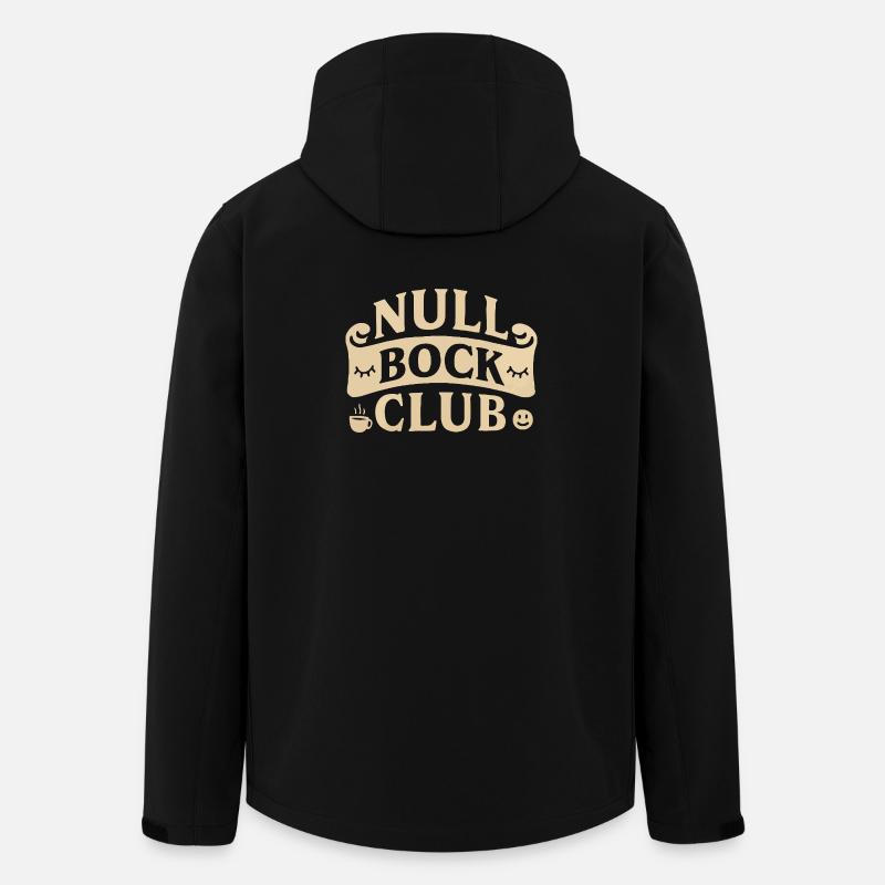 Null Bock Club – Statement Spruch Lustig - Recycelte Männer Softshell-Jacke von Stanley/Stella - Schwarz