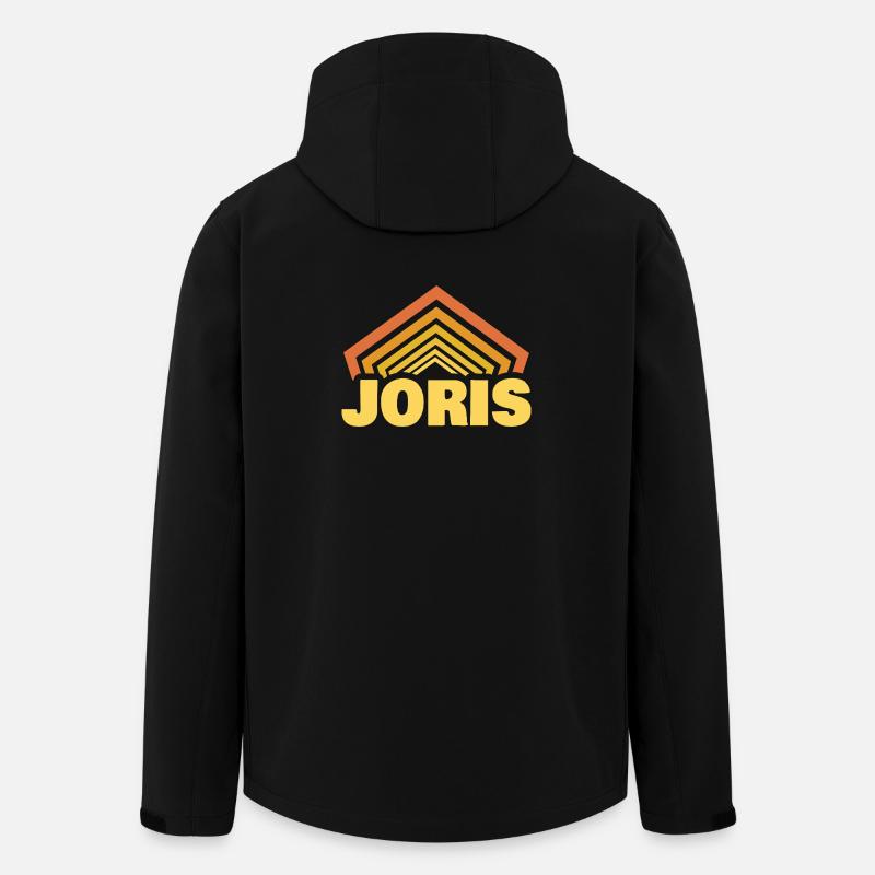 Prénom Joris - Veste softshell homme en polyester recyclé Stanley/Stella - noir
