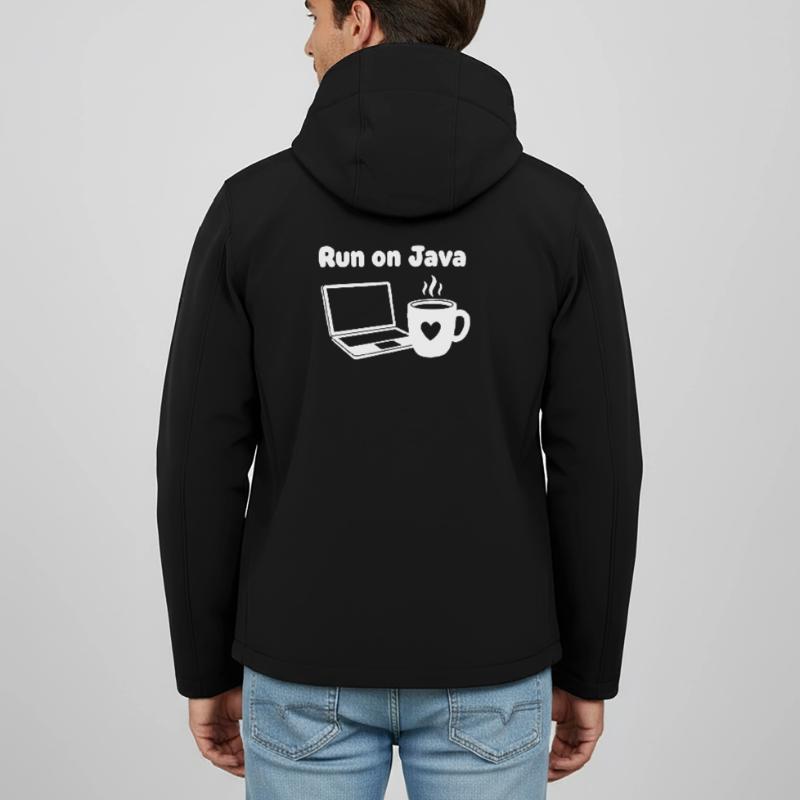 Java Run Cafe Ordinateur portable Coeur Veste softshell homme en polyester recyclé Stanley/Stella