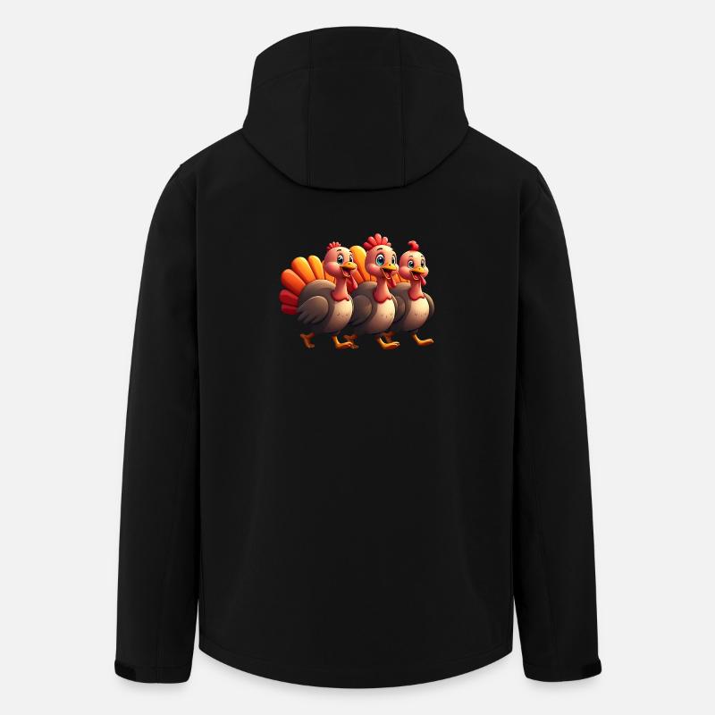 Thanksgiving Turkey Baby - Men’s Recycled Softshell Jacket by Stanley/Stella - black