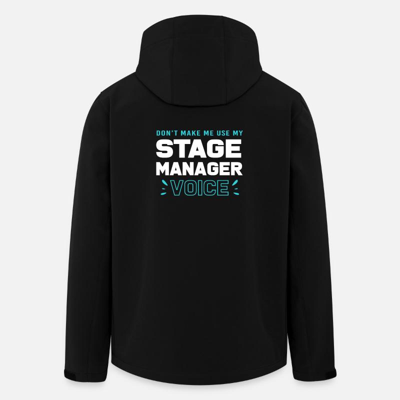 Régisseur de théâtre Bühne - Veste softshell homme en polyester recyclé Stanley/Stella - noir