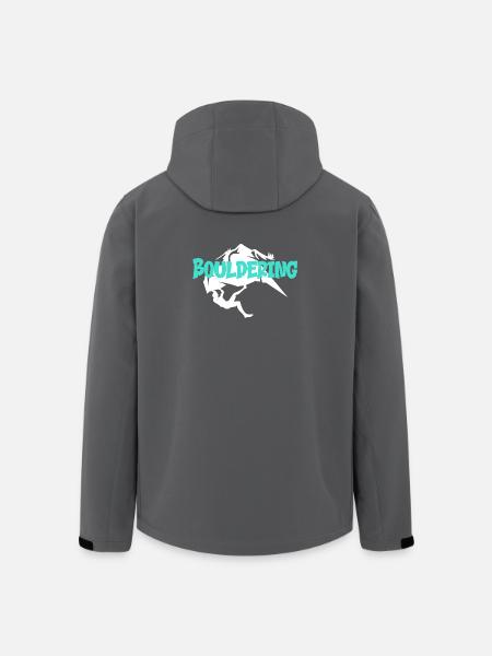 Boulder Bouldern Bloc - Veste softshell homme en polyester recyclé Stanley/Stella - noir
